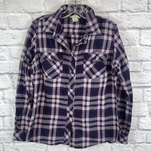 Duluth Trading Women's Gorpcore Everyday Wear Flannel Top Size Medium